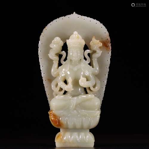 Nephrite Figure of Bodhisattva