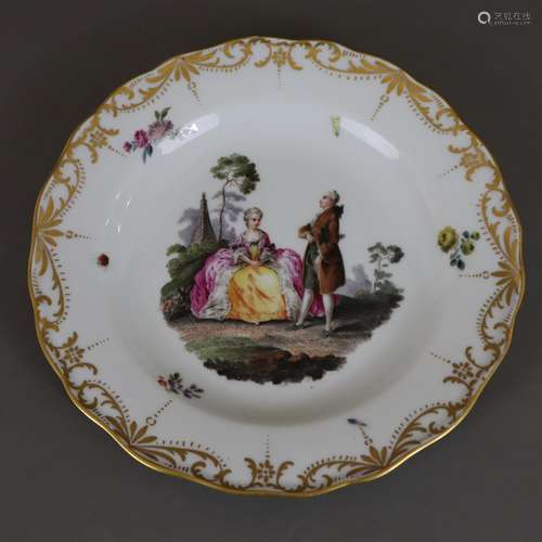 Zierteller - Meissen, Knaufzeit (1850-1924), Porzellan, rund...