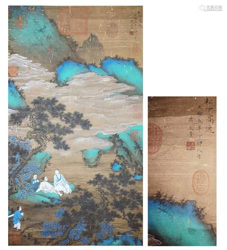 The Hermit under the Pine，a Chinese Painting by Yan Wengui