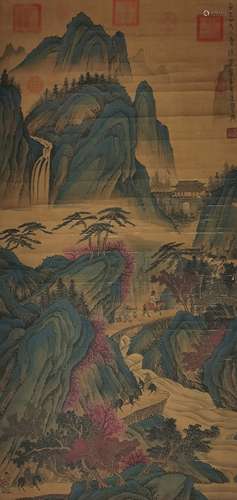 Chinese Landscape Painting by Wang Meng