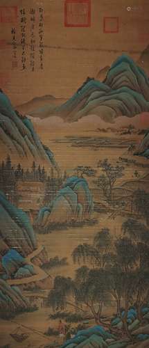 Famous landscape painting and calligraphy