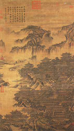 Chinese Landscape Painting by Guo Zhongshu