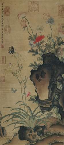 Chinese Flower Painting by Yun Bing