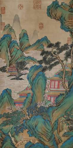 Chinese Landscape Painting by Qiu Ying