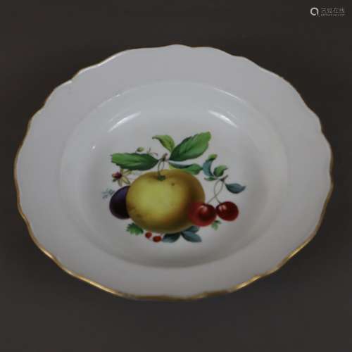 Obstteller - Meissen, Knaufzeit (1850-1924), Porzellan, rund...