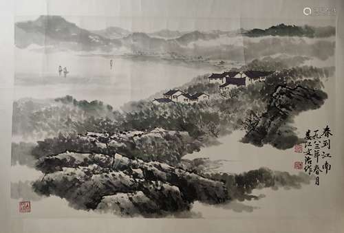 Spring of the South，Landscape Painting by Songwenzhi