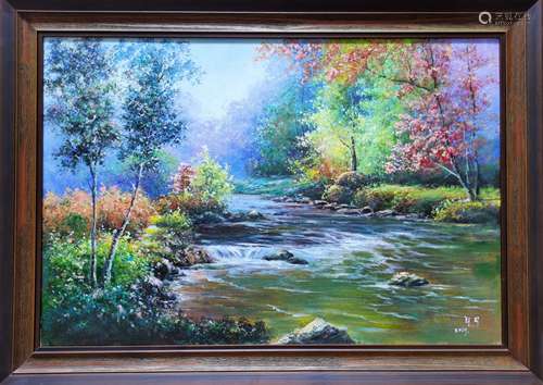 Rivulet，A North Korean Oil Painting