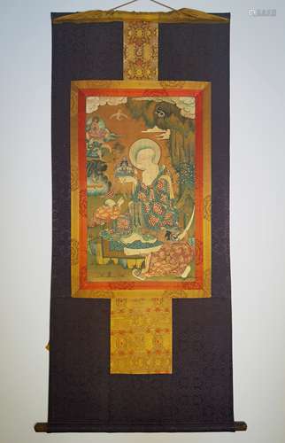 A Thangka Depicting Arhat Tibet