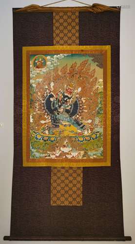 A Thangka Depicting Yamantaka Tibet