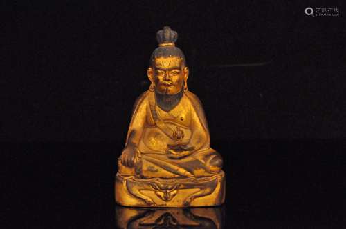 A Gilt Bronze Tibetan Buddhism Figure of Bhaisajyaguru