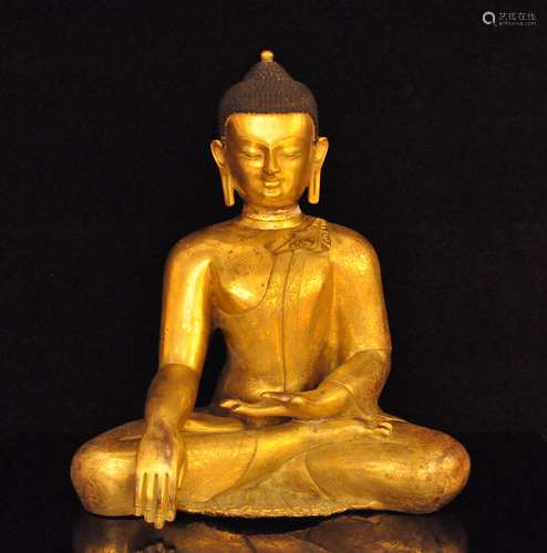 A Gilt Bronze Figure of Buddha