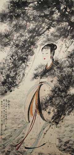 The Lady of the Xiang River，by Fu Baoshi