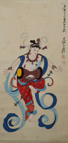 The Apsaras，Painting by Zhang Daqian