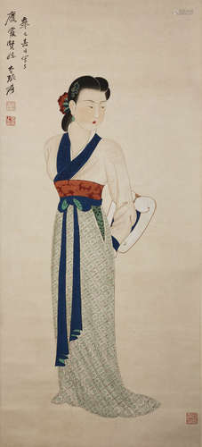 The Noble Lady，Painting by Zhang Daqian