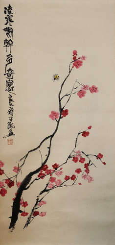 The Plum Blossom，Painting by Qi Liangyi