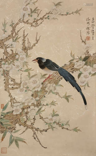 Chinese Bird-And-Flower Painting by Ren Zhong