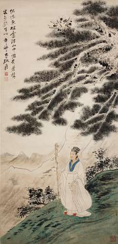 Chinese Figure Painting by Zhang Daqian