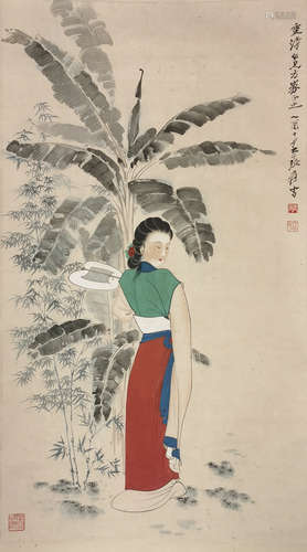 The Noble Lady，Painting by Zhang Daqian