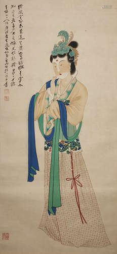 The Noble Lady，Painting by Zhang Daqian