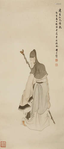 Chinese Figure Painting by Huang Junbi