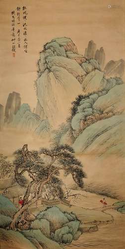 Chinese Landscape Painting by Wang Kun