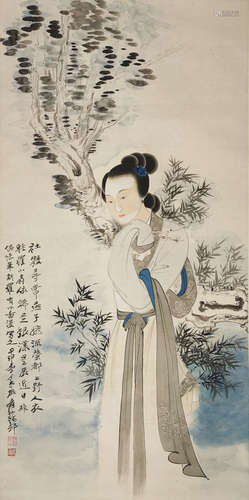 The Noble Lady，Painting by Zhang Daqian