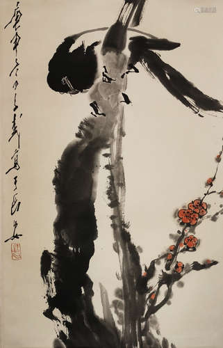 Chinese Bird-And-Flower Painting by Wang Ziwu