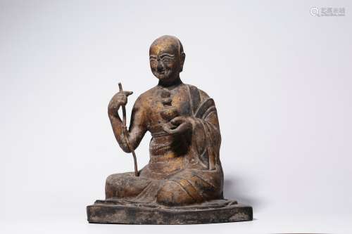 chinese bronze statue of arhat