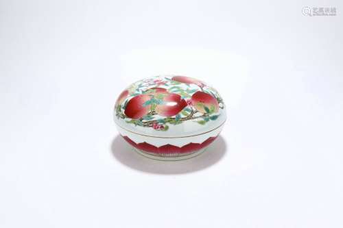 chinese famille rose porcelain box