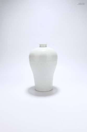 chinese tian white glazed porcelain meiping