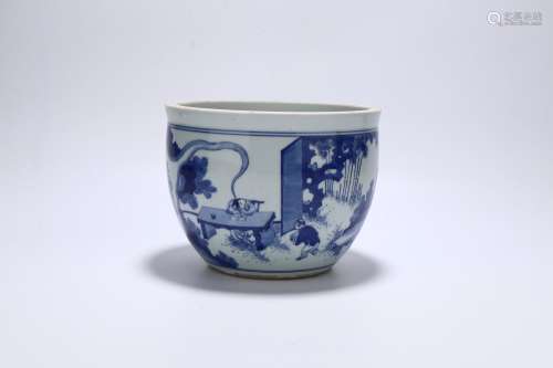 chinese blue and white porcelain small jar