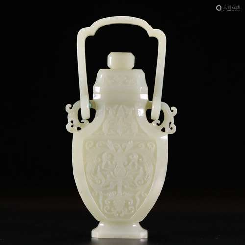 chinese hetian jade vase