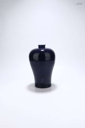 chinese sacrificial-blue glazed porcelain meiping