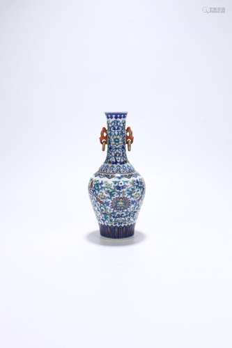 chinese blue and white doucai porcelain vase