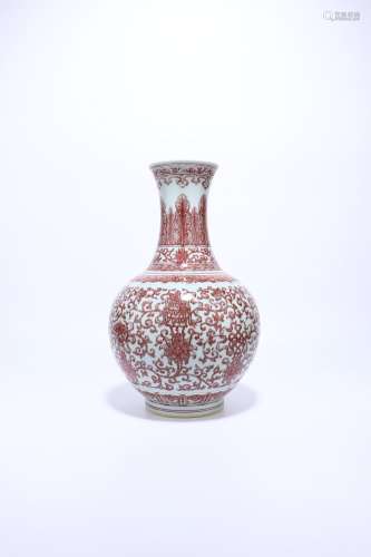 chinese underglaze red porcelain vase