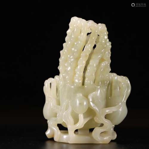 chinese hetian jade carving of finger citron