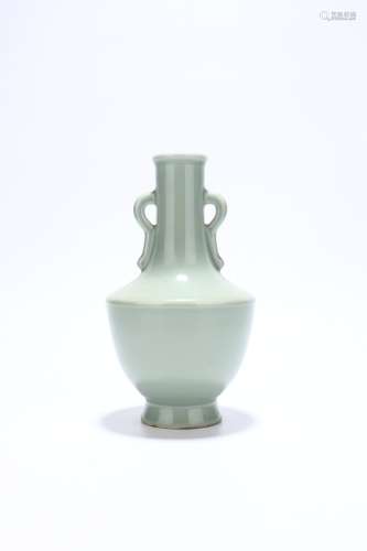 chinese celadon glazed porcelain binaural vase