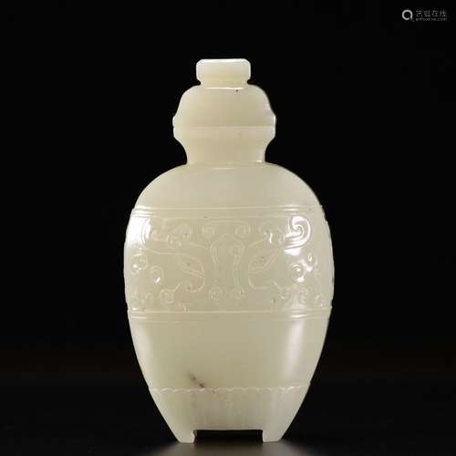 chinese hetian jade vase