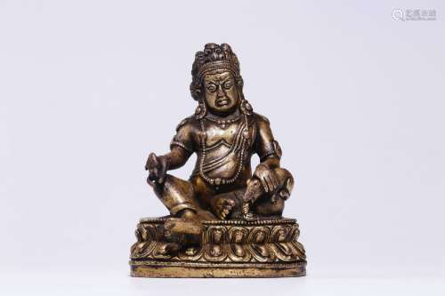 chinese gilt bronze buddha statue