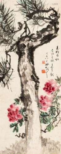 顾莲邨（1908～1993） 富贵长春 设色纸本 立轴
