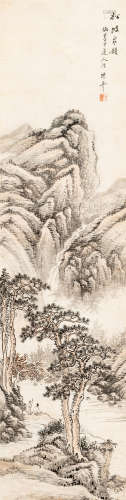 姚叔平（1870～1924） 松坡泉韵 设色纸本 立轴