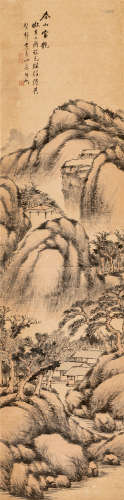 彭定求（1645～1719） 春山当艳 设色纸本 立轴