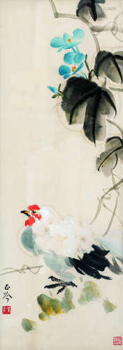 张正吟（1912～1995） 大吉图 设色纸本 镜心