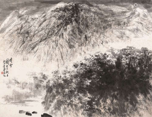 卢星堂（1938～2012） 晴雪图 水墨纸本 镜心