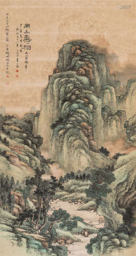 胡佩衡（1892～1962） 南山寿相 设色纸本 立轴