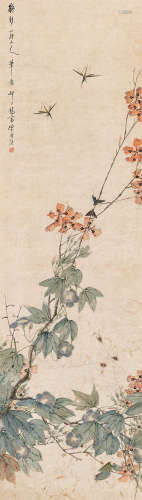 陈康候（1866-1937） 拟新罗山人笔意 设色纸本 立轴