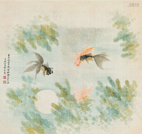 缪嘉蕙（1842-1918） 金玉满堂 设色绢本 立轴