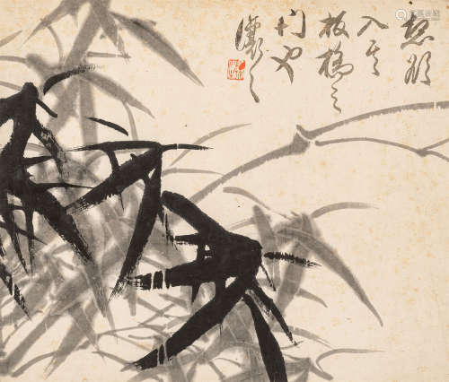 吴让之（1799～1870） 墨竹 水墨纸本 镜心