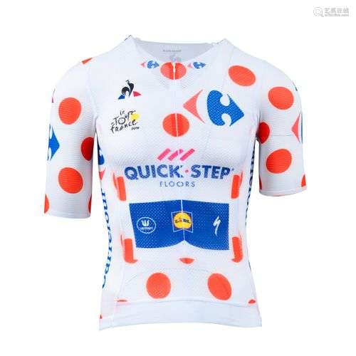 Julian Alaphilippe. Maillot à pois de l'équipe Qui…