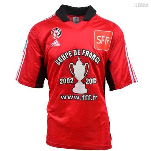 Olivier Sorlin. Maillot n°7 du Stade Rennais porté…